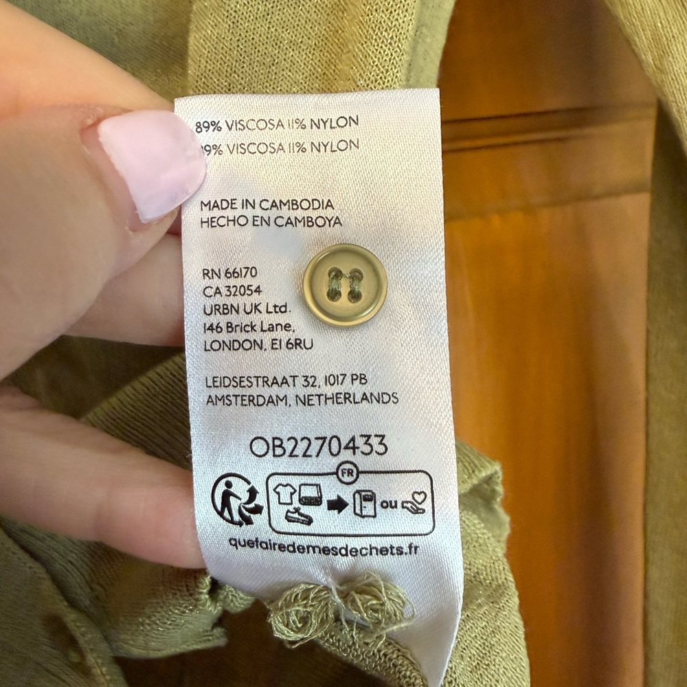 Anthropologie Sage Green Cardigan Sweater - Picture 4 of 5